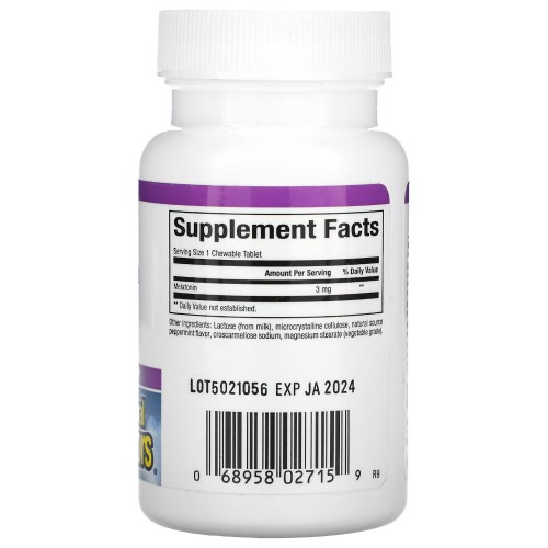 Natural Factors Melatonin 3 mg, 90 жувальних таблеток CN10315 Natural Factors Natural Factors Melatonin 3 mg, 90 жувальних таблеток CN10315 Natural Factors