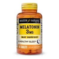 Mason Natural Melatonin 3 mg, 60 таблеток Mason Natural Melatonin 3 mg, 60 таблеток