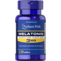 Puritan's Pride Melatonin 3 mg, 120 таблеток Puritan's Pride Melatonin 3 mg, 120 таблеток