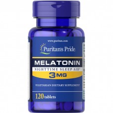 Puritan's Pride Melatonin 3 mg, 120 таблеток Puritan's Pride Melatonin 3 mg, 120 таблеток