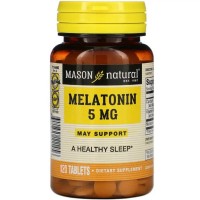 Mason Natural Melatonin 5 mg, 120 таблеток Mason Natural Melatonin 5 mg, 120 таблеток