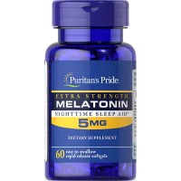 Puritan's Pride Melatonin 5 mg, 60 таблеток Puritan's Pride Melatonin 5 mg, 60 таблеток