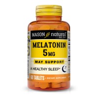 Mason Natural Melatonin 5 mg, 60 таблеток Mason Natural Melatonin 5 mg, 60 таблеток