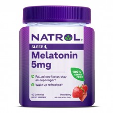 Natrol Melatonin 5 mg Gummies, 60 желейок - Полуниця