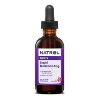 Natrol Melatonin 1 mg Liquid, 60 мл - Полуниця Natrol Melatonin 1 mg Liquid, 60 мл - Полуниця