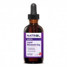 Natrol Melatonin 1 mg Liquid, 60 мл - Полуниця