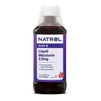 Natrol Melatonin 2.5 mg Liquid, 237 мл - Ягоди Natrol Melatonin 2.5 mg Liquid, 237 мл - Ягоди
