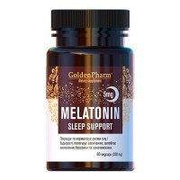 Golden Pharm Melatonin Sleep Support 5 mg, 60 вегакапсул