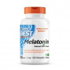 Doctor's Best Melatonin 5 mg, 120 жувальних таблеток Doctor's Best Melatonin 5 mg, 120 жувальних таблеток