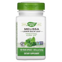 Nature's Way Melissa Lemon Balm Leaf 500 mg, 100 вегакапсул Nature's Way Melissa Lemon Balm Leaf 500 mg, 100 вегакапсул