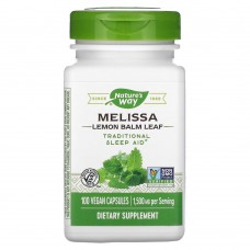 Nature's Way Melissa Lemon Balm Leaf 500 mg, 100 вегакапсул Nature's Way Melissa Lemon Balm Leaf 500 mg, 100 вегакапсул