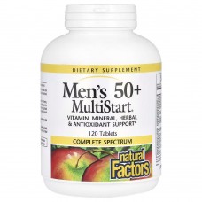 Natural Factors Men's 50+ MultiStart, 120 таблеток Natural Factors Men's 50+ MultiStart, 120 таблеток