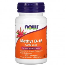 NOW Methyl B12 1000 mcg, 100 льодяників