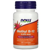 NOW Methyl B12 5000 mcg, 120 льодяників
