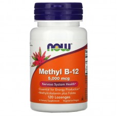 NOW Methyl B12 5000 mcg, 120 льодяників NOW Methyl B12 5000 mcg, 120 льодяників