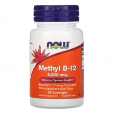 NOW Methyl B12 5000 mcg, 60 льодяників NOW Methyl B12 5000 mcg, 60 льодяників