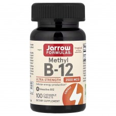 Jarrow Formulas Vegan Methyl B-12 2500 mcg, 100 жувальних таблеток - Тропічний