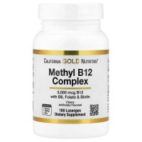 California Gold Nutrition Methyl B12 Complex, 100 пастилок
