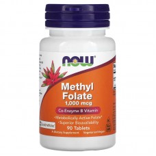 NOW Methyl Folate 1000 mcg, 90 таблеток NOW Methyl Folate 1000 mcg, 90 таблеток