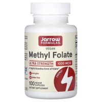 Jarrow Formulas Vegan Methyl Folate 1000 mcg, 100 вегакапсул Jarrow Formulas Vegan Methyl Folate 1000 mcg, 100 вегакапсул