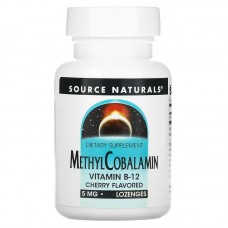 Source Naturals Methylcobalamin 5 mg, 60 льодяників - Вишня