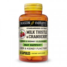 Mason Natural Milk Thistle/Cranberry Standardized Extract, 60 капсул Mason Natural Milk Thistle/Cranberry Standardized Extract, 60 капсул