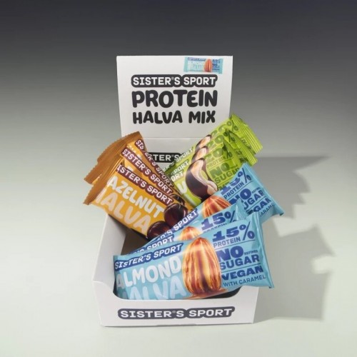 Sister's Sport Protein Halva, 9*40 грам - Мікс CN16877 Sister's Sport Protein Halva, 9*40 грам - Мікс CN16877