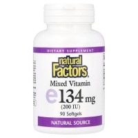 Natural Factors Mixed Vitamin E 134 mg, 90 капсул Natural Factors Mixed Vitamin E 134 mg, 90 капсул