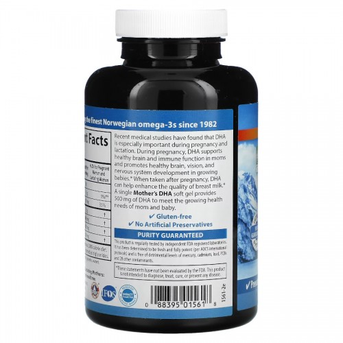 Carlson Labs Mother's DHA, 120 капсул CN10135 Carlson Labs Carlson Labs Mother's DHA, 120 капсул CN10135 Carlson Labs