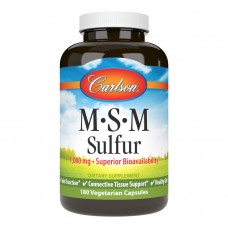 Carlson Labs MSM Sulfur 1000 mg, 180 вегакапсул Carlson Labs MSM Sulfur 1000 mg, 180 вегакапсул