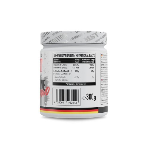 MST Nutrition Citrulline Malate PWO, 300 грам CN19948-1 MST Nutrition MST Nutrition Citrulline Malate PWO, 300 грам CN19948-1 MST Nutrition
