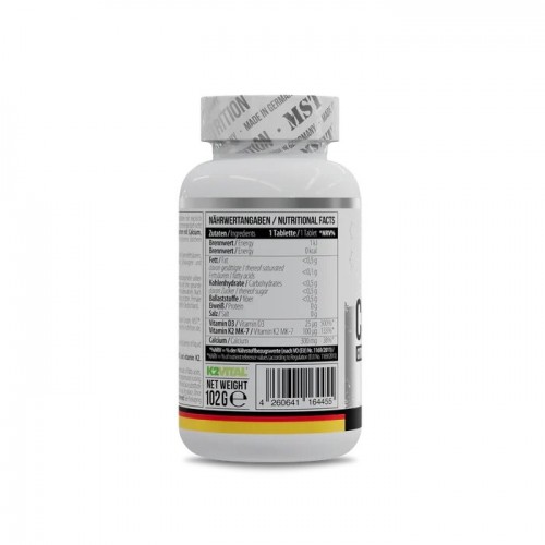 MST Nutrition Calcium Citrate + Vitamin D3 + K2 MK7, 60 таблеток CN15416 MST MST Nutrition Calcium Citrate + Vitamin D3 + K2 MK7, 60 таблеток CN15416 MST