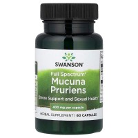 Swanson Mucuna Pruriens 400 mg Full Spectrum, 60 капсул Swanson Mucuna Pruriens 400 mg Full Spectrum, 60 капсул