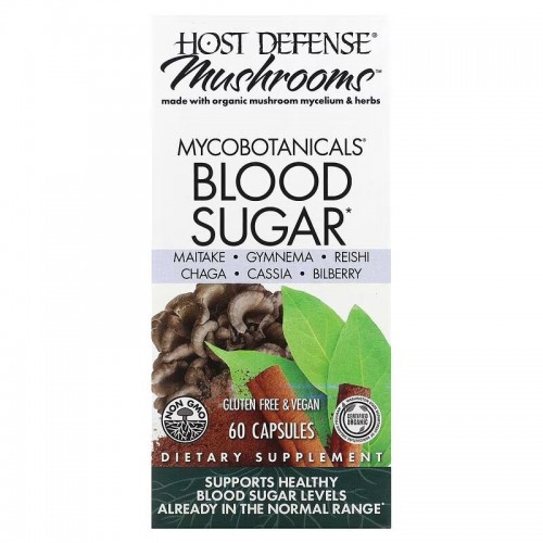 Host Defense MycoBotanicals Blood Sugar, 60 капсул CN15751 Host Defense Host Defense MycoBotanicals Blood Sugar, 60 капсул CN15751 Host Defense