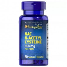 Puritan's Pride N-Acetyl Cysteine 600 mg, 60 капсул Puritan's Pride N-Acetyl Cysteine 600 mg, 60 капсул