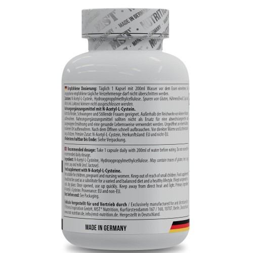 MST Nutrition NAC, 120 капсул CN16134 MST MST Nutrition NAC, 120 капсул CN16134 MST