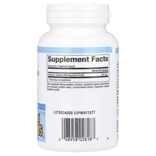 Natural Factors N-Acetyl-L-Cysteine 600 mg, 60 вегакапсул CN16723 Natural Factors Natural Factors N-Acetyl-L-Cysteine 600 mg, 60 вегакапсул CN16723 Natural Factors