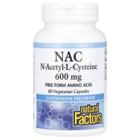 Natural Factors N-Acetyl-L-Cysteine 600 mg, 60 вегакапсул Natural Factors N-Acetyl-L-Cysteine 600 mg, 60 вегакапсул