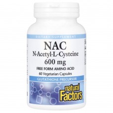 Natural Factors N-Acetyl-L-Cysteine 600 mg, 60 вегакапсул Natural Factors N-Acetyl-L-Cysteine 600 mg, 60 вегакапсул