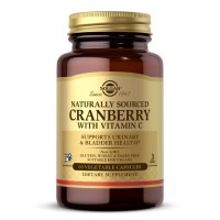 Solgar Natural Cranberry with Vitamin C, 60 вегакапсул Solgar Natural Cranberry with Vitamin C, 60 вегакапсул