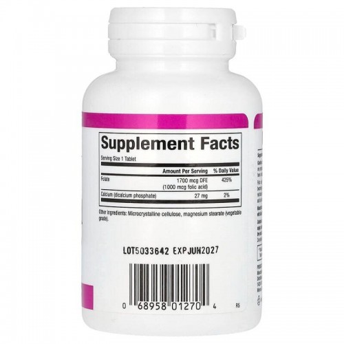 Natural Factors Folic Acid 1000 mcg, 90 таблеток CN17320 Natural Factors Natural Factors Folic Acid 1000 mcg, 90 таблеток CN17320 Natural Factors