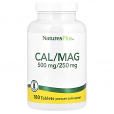 Natures Plus Cal/Mag 500 mg/250 mg, 180 таблеток