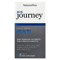 Natures Plus His Journey Once Daily Multi, 30 таблеток Natures Plus His Journey Once Daily Multi, 30 таблеток