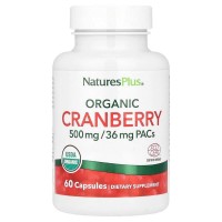 Natures Plus Organic Cranberry 500 mg, 60 капсул Natures Plus Organic Cranberry 500 mg, 60 капсул
