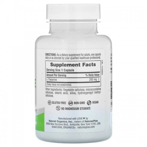 Natures Plus PRO L-Theanine 200, 60 капсул CN17273 Natures Plus Natures Plus PRO L-Theanine 200, 60 капсул CN17273 Natures Plus