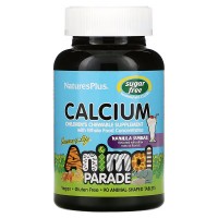 Natures Plus Animal Parade Calcium Sugar Free, 90 жувальних таблеток Natures Plus Animal Parade Calcium Sugar Free, 90 жувальних таблеток