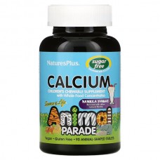 Natures Plus Animal Parade Calcium Sugar Free, 90 жувальних таблеток