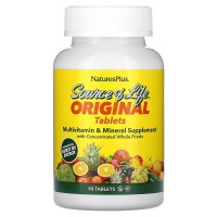 Natures Plus Source of Life Multi-Vitamin & Mineral, 90 таблеток Natures Plus Source of Life Multi-Vitamin & Mineral, 90 таблеток