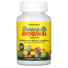 Natures Plus Source of Life Multi-Vitamin & Mineral, 90 таблеток Natures Plus Source of Life Multi-Vitamin & Mineral, 90 таблеток