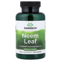 Swanson Neem Leaf 500 mg, 100 капсул Swanson Neem Leaf 500 mg, 100 капсул